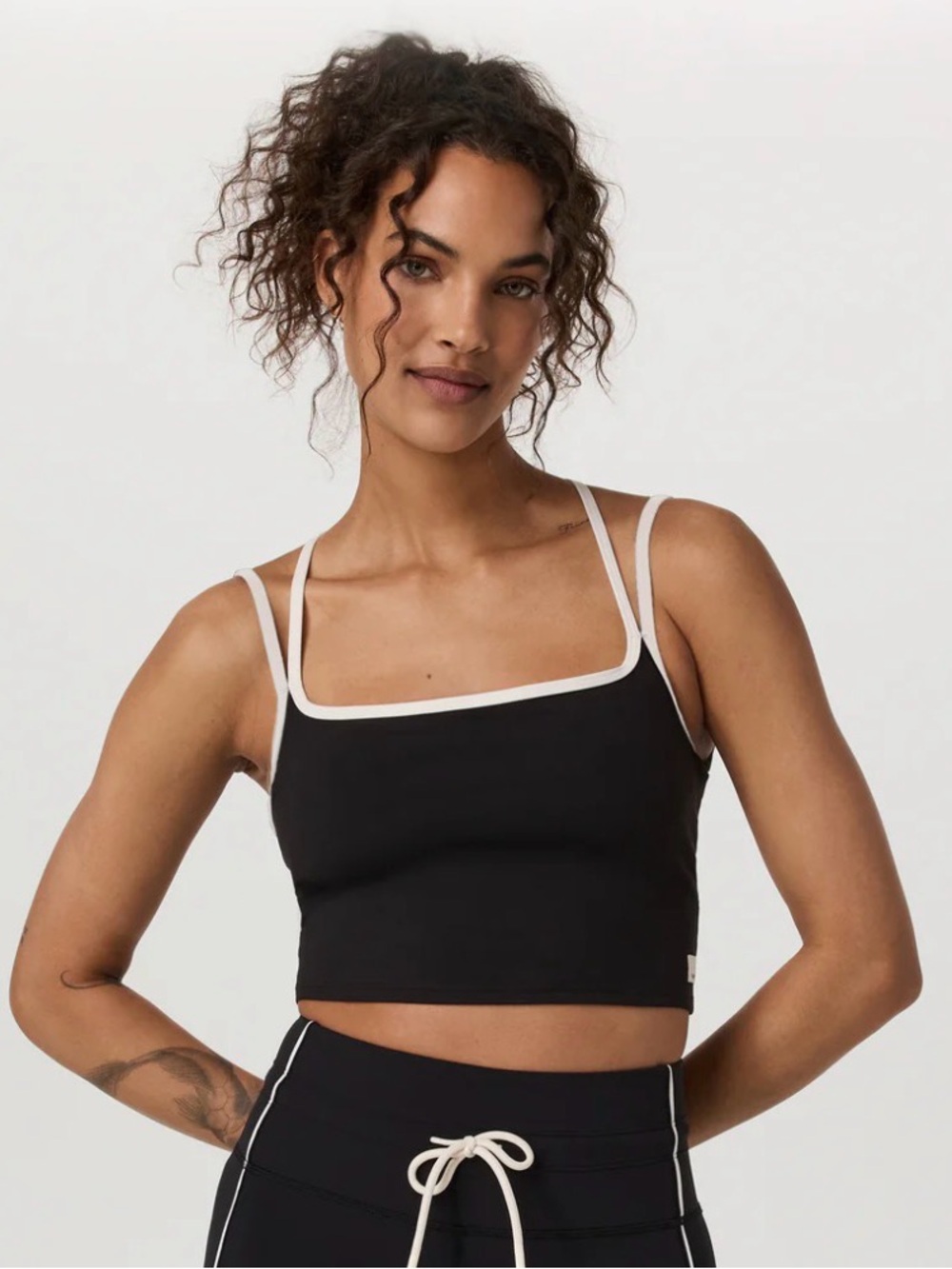 NWT Vuori Daily Layered Tank Black Size Small